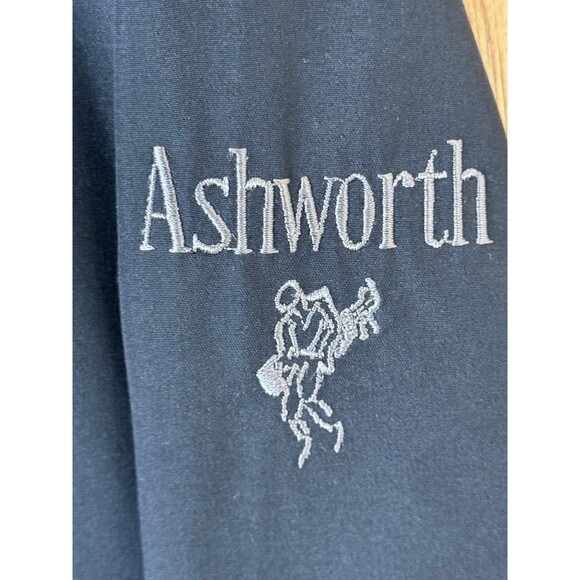 Vintage Ashworth Windbreaker Jacket Golf Men’s Medium USA Black - Picture 7 of 11